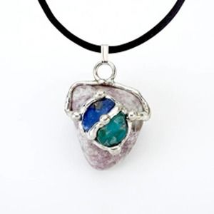 Sagittarius Astrology Sign Birthday Pendant Natural Gemstone Handmade Necklace